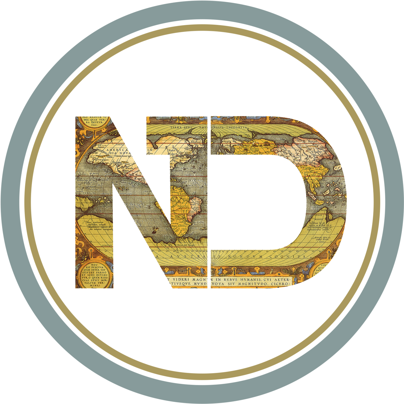 Nubian Drifter - Allposters.com Giclee Painting: Ortelius' Oval World (1500x1447), Png Download