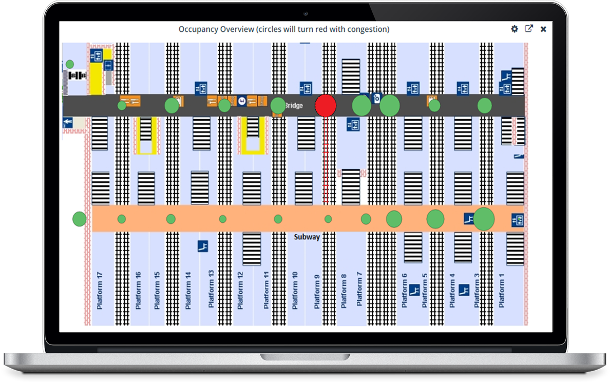 South West Trains Has Turned To Bliptrack Sensor Technology, - United Kingdom (1200x743), Png Download