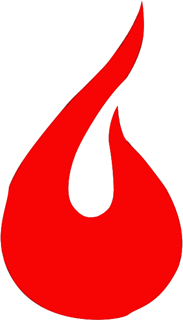 Flame-silhouette - Fire (626x626), Png Download