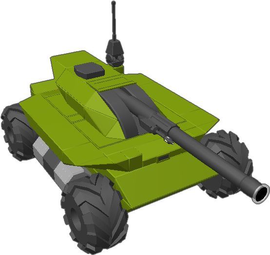 Heavy Ground Support Model 10 Outfitted With A 105mm - Scale Model (768x768), Png Download