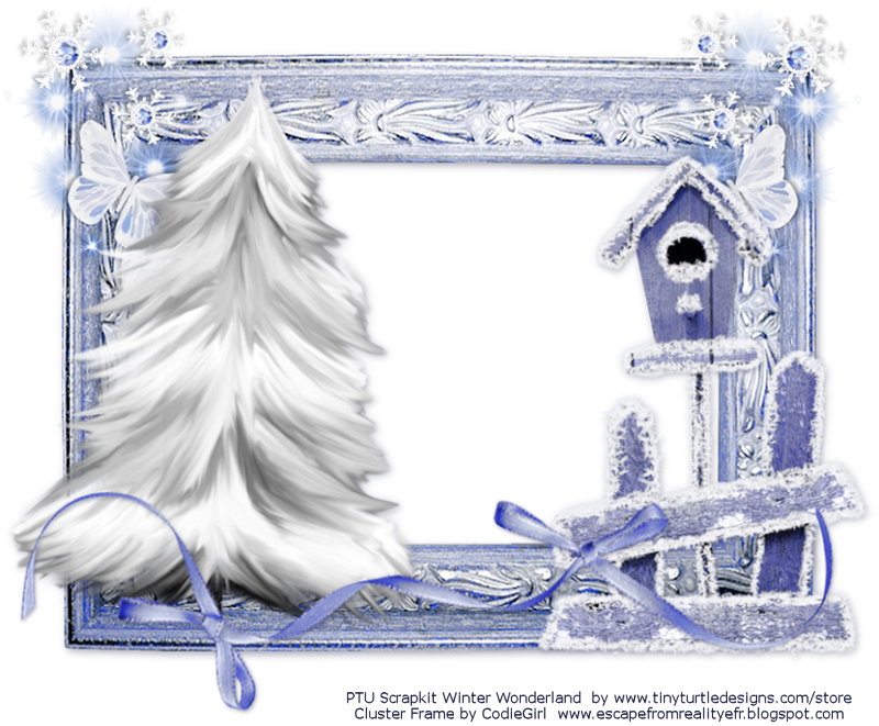 By Codiegirl - Cluster Frame Winter Png (800x661), Png Download