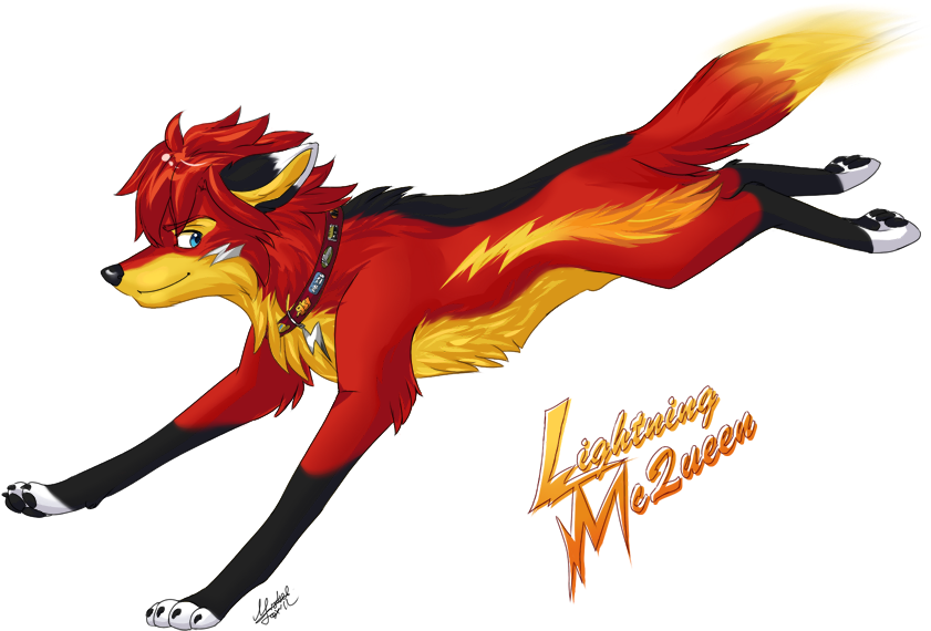 Lightning Mcqueen As A Furry (960x645), Png Download