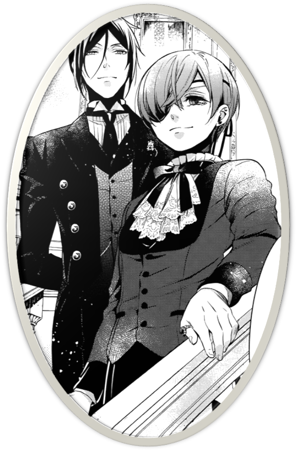 Ch122 Ciel And Sebastian - Black Butler 123 Manga (584x889), Png Download