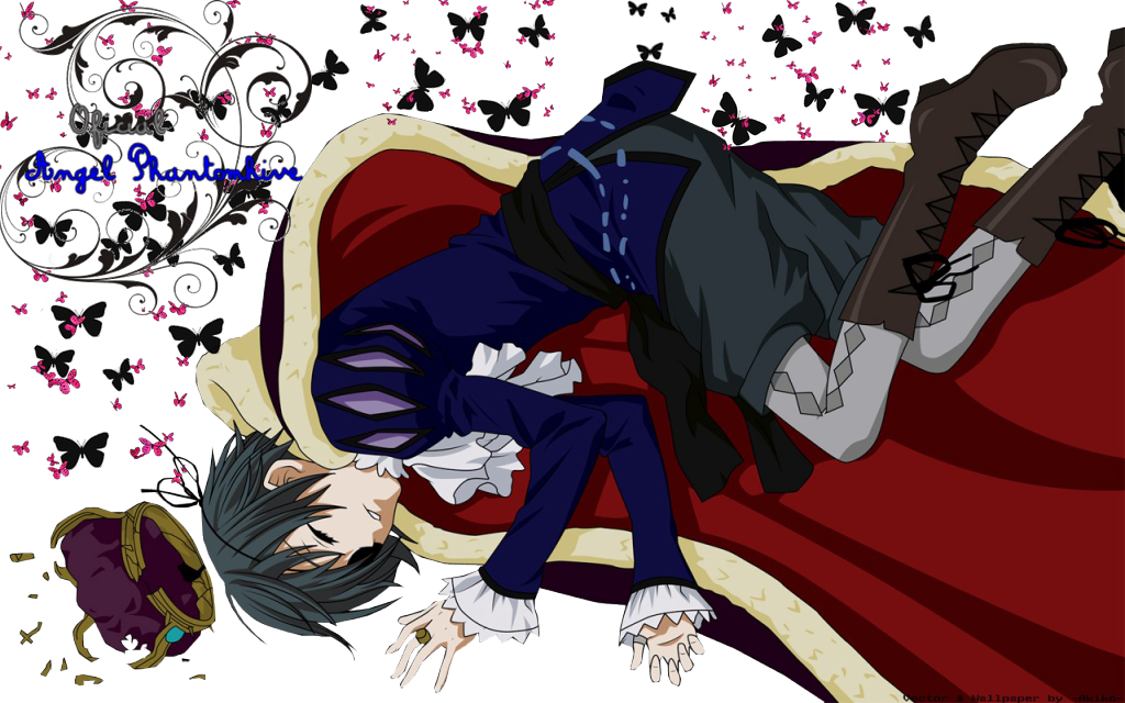 Wallpaper Ciel Phantomhive - Swirl Blanket Swirl Blanket Throw Blanket (1024x640), Png Download