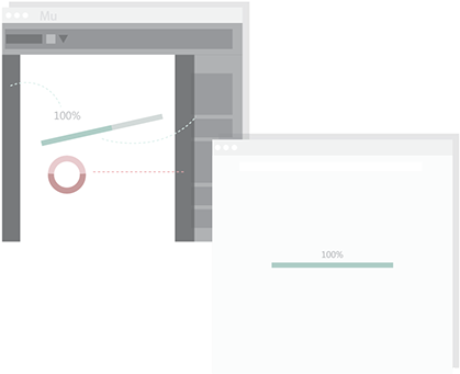 Fully Customizable Progress Bar - Adobe Muse (598x598), Png Download