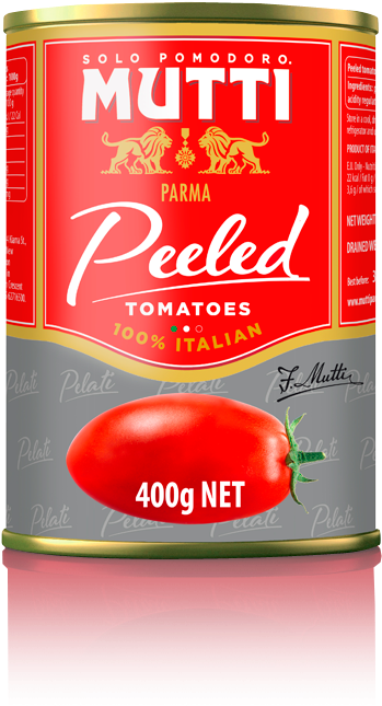 How To Prepare - Mutti Whole Peeled Tomatoes 400g (404x766), Png Download