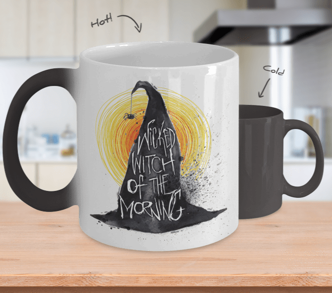 Wicked Witch Of The Morning Mug - Gets Hot My Wiener Comes Out (680x600), Png Download