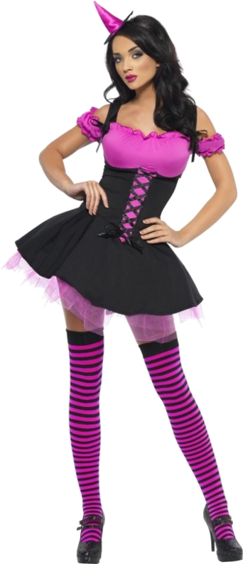 Look Pretty In Pink This Halloween With The Adult Fever - Disfraces De Halloween Sexis Para Mujeres (500x793), Png Download