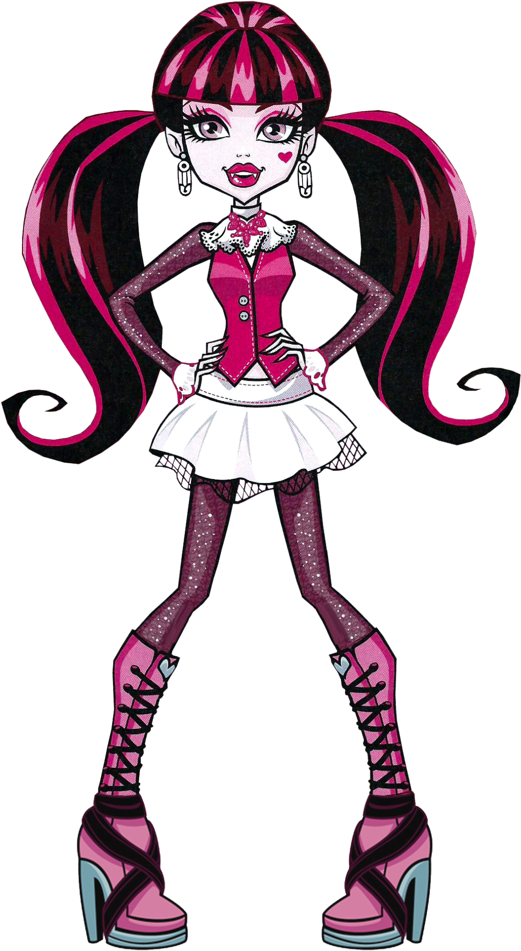 Monster High Ghoul To Bat Transformation Draculaura (1099x1920), Png Download