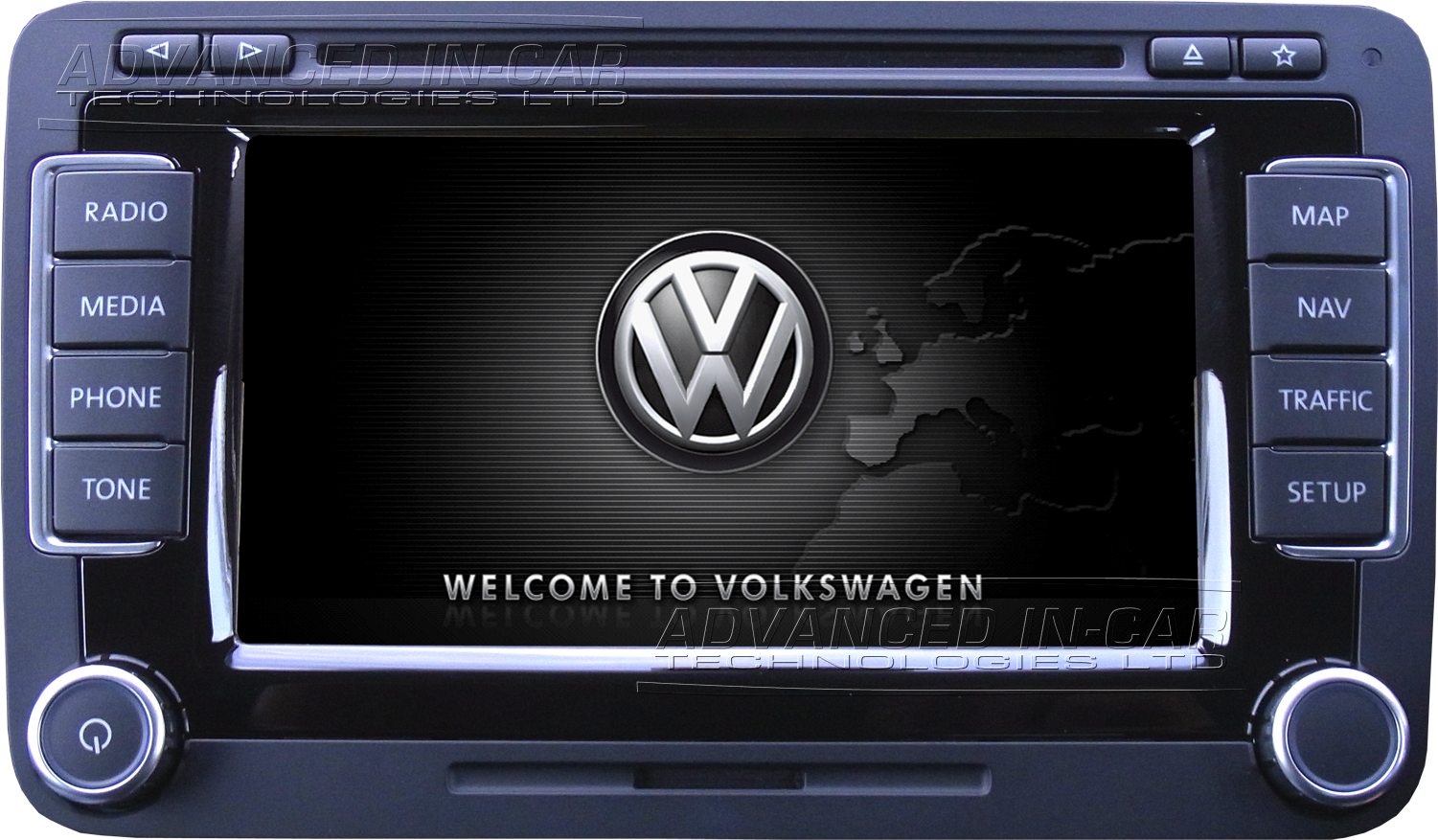 Volkswagen Vw Rns 510 Sat Nav Retrofit Advanced In - Volkswagen Splash Screen Radio (1500x1500), Png Download