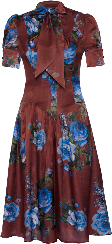 Darcy Dress Blue Roses-1024x1024 - Ditsi (1024x1024), Png Download