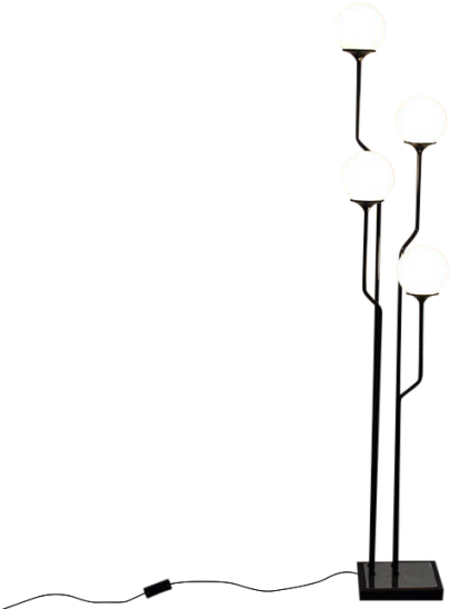 Black Floor Lamp From The 70s €975 (575x575), Png Download