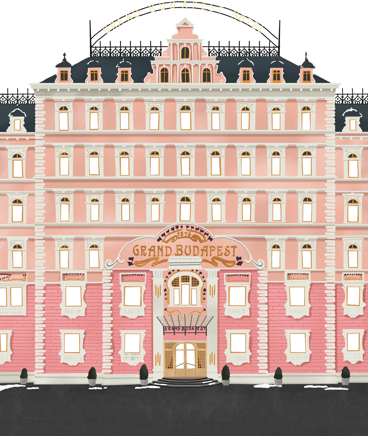 Grand Budapest Hotel Collection By Matt Zoller Seitz (1250x1481), Png Download