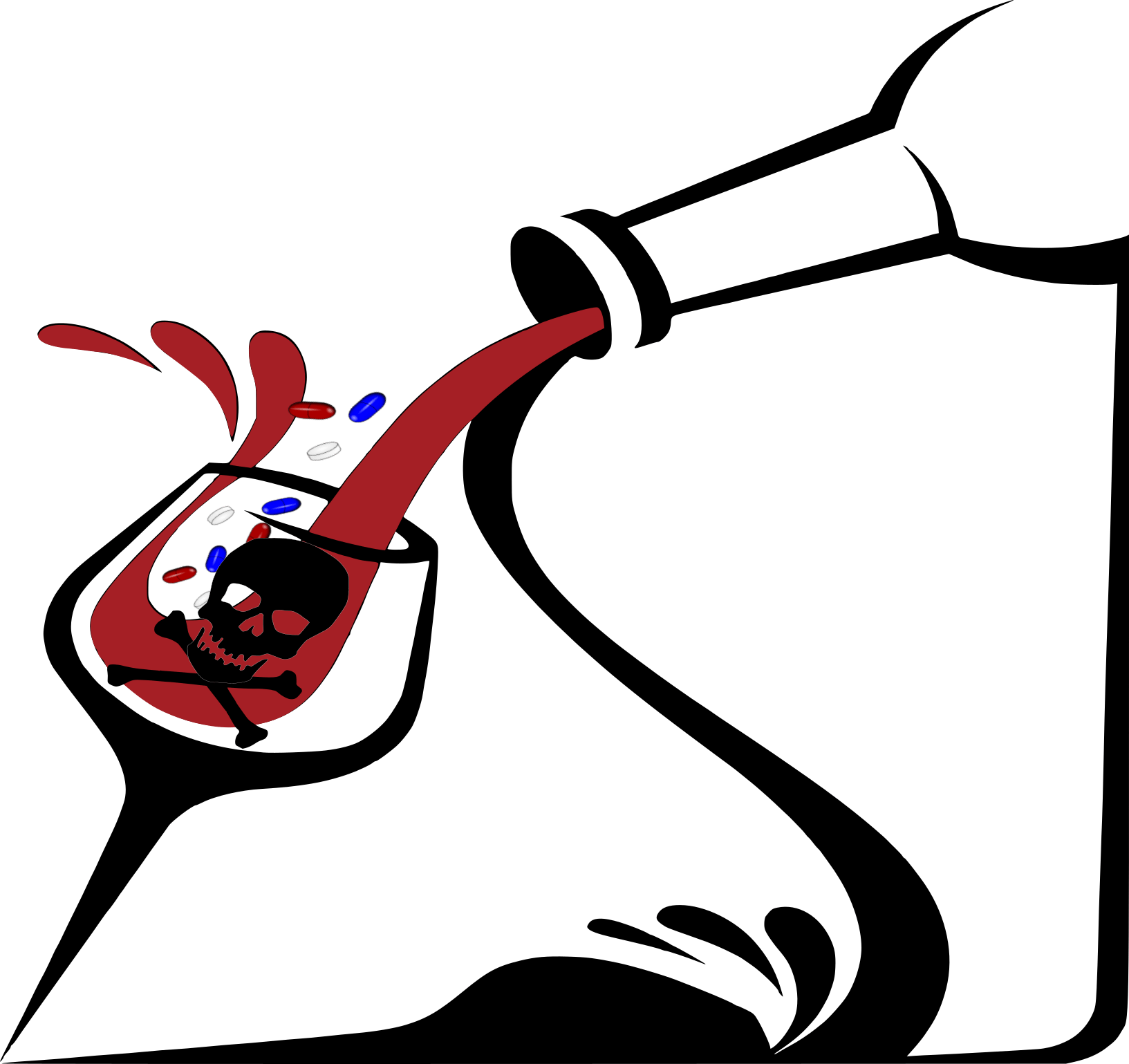 Medications And Alcohol Don't Mix - Bar Glass Clipart (1633x1539), Png Download