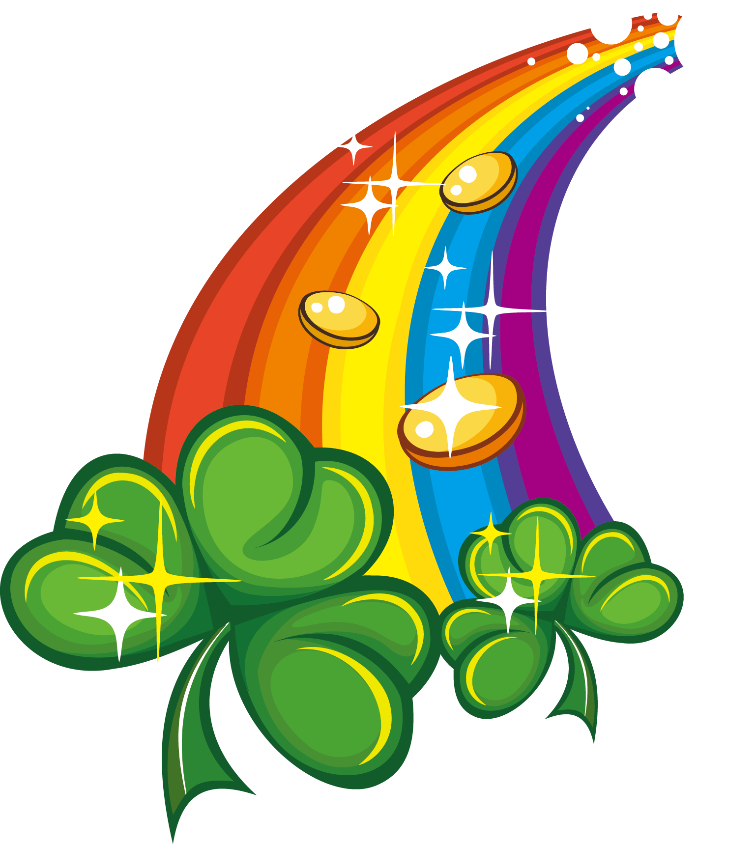 Saint Patricks Irish People Symbol Rainbow Grass - St Patrick's Day Symbol (1538x1718), Png Download
