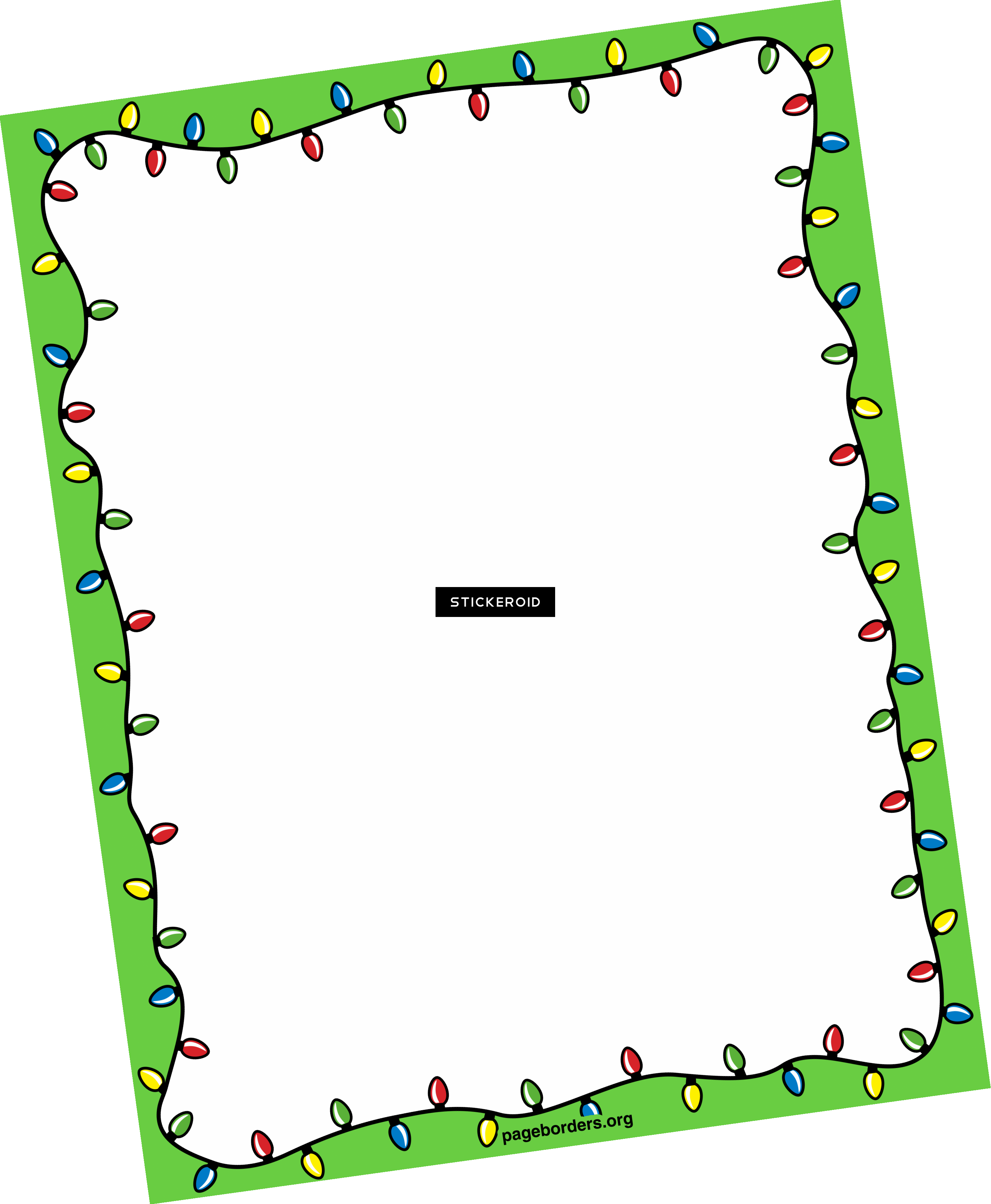 Christmas Border (2983x3622), Png Download