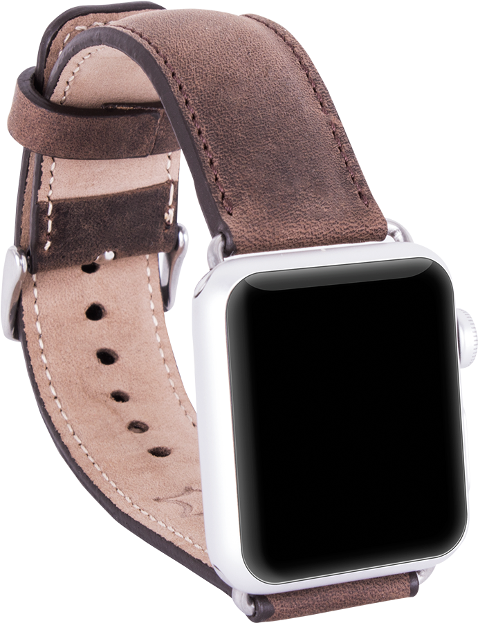 Padded Leather Band For Apple Watch 42mm | Distressed (1000x1000), Png Download