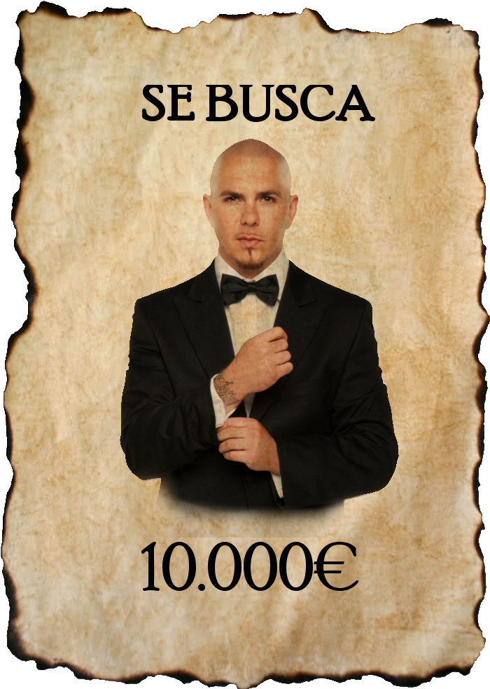 Con Este Editado De Gimp Conseguimos Crear Un Cartel - Pitbull Amazing Portrait Bowtie Music Artist Singer (774x1066), Png Download