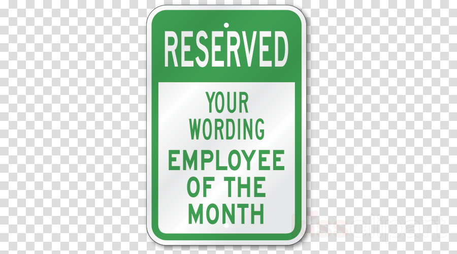 Custom Reserved Parking Sign Clipart Custom Reserved - Custom Company Parking Sign (900x500), Png Download