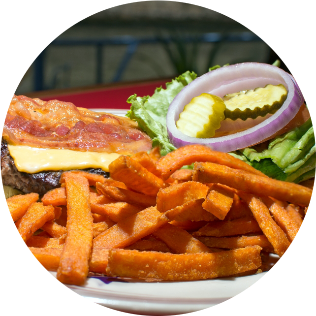 Bacon Cheese Burger - Side Dish (659x659), Png Download