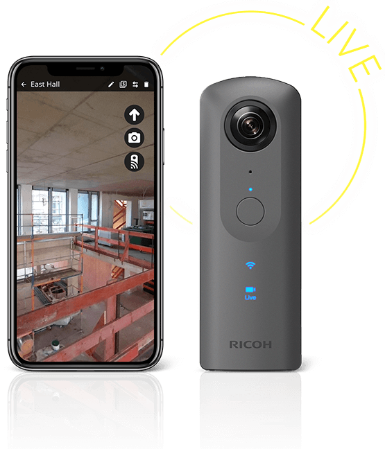 Holobuilder 360 Sitestream Is Your Live Streaming Solution - Ricoh Theta V Kundenretoure (555x648), Png Download