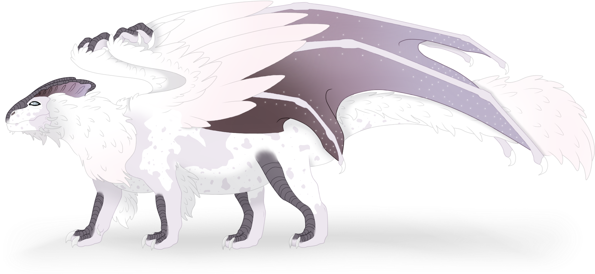 Snow Dragon (2000x1081), Png Download