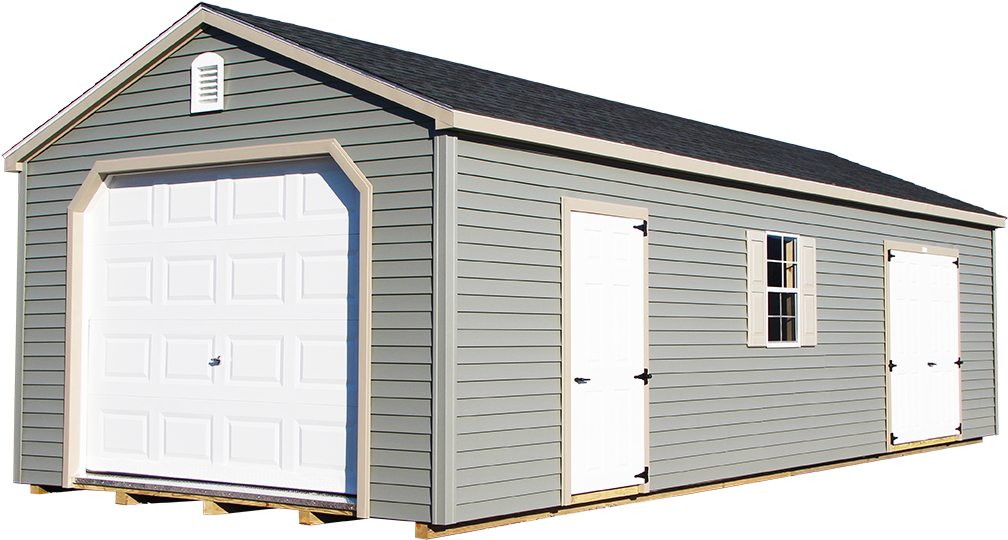 1 Car Garages - House (1200x857), Png Download