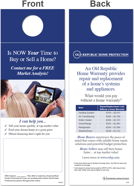 Complimentary Market Analysis Farming Tool/door Hanger - Door Hanger (600x600), Png Download
