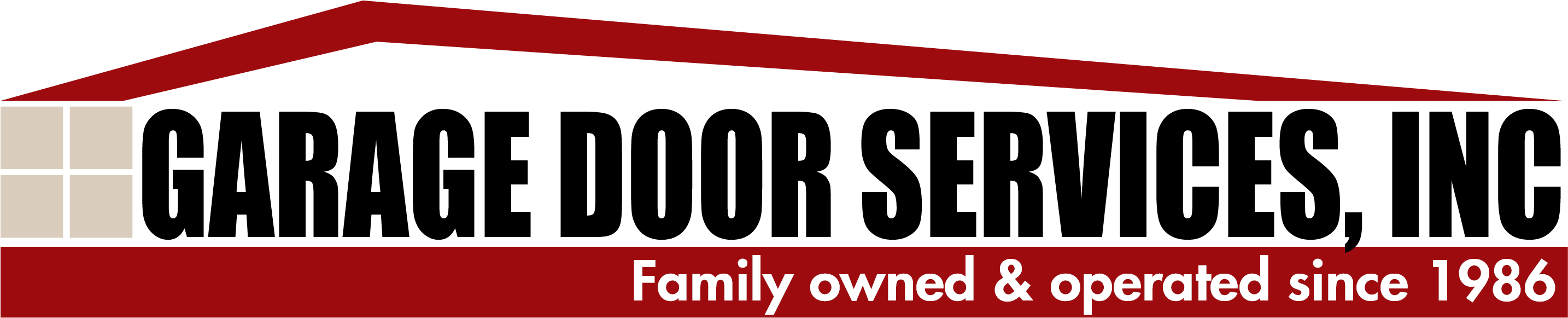 Garage Door Services, Inc - Garage Door Services Inc (2867x628), Png Download