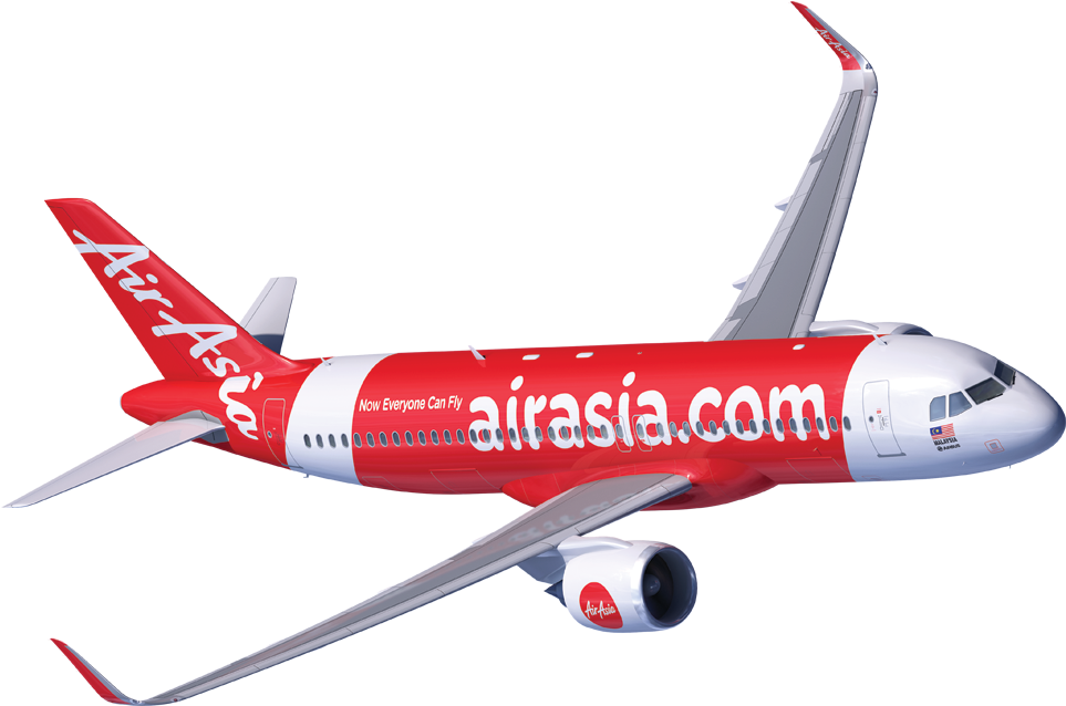 Air Asia - Air Asia Plane Png (1000x653), Png Download