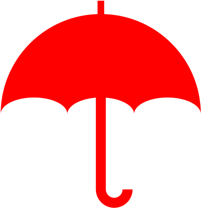 Red Umbrella Png - Red Umbrella (700x726), Png Download