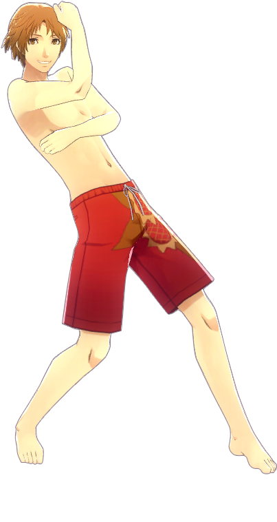 Yosuke-swimsuit - Persona 4 Dancing All Night Yosuke Swimsuit (640x920), Png Download