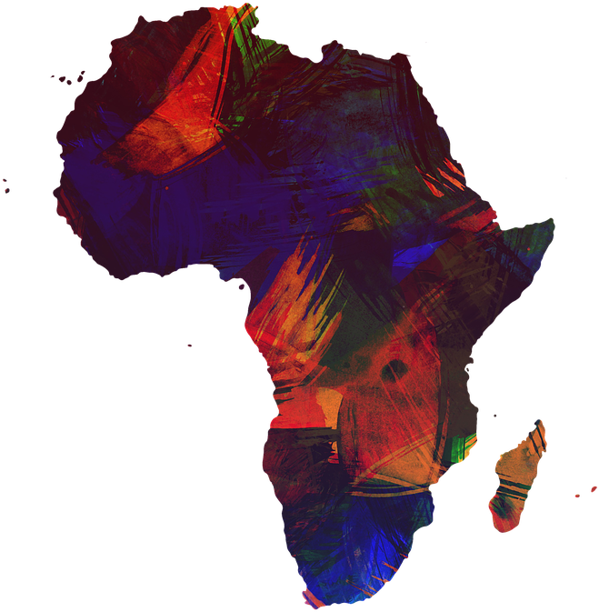 The Activities Of The Creative Economies In Africa - Africa Map Svg (660x720), Png Download
