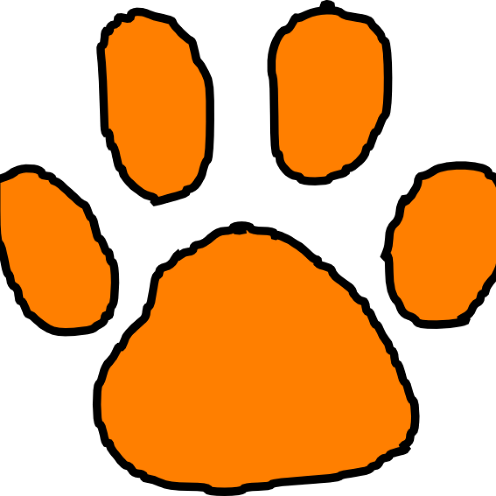 Tiger Paw Clipart 19 Tiger Paw Print Clip Art Freeuse - Clip Art (1024x1024), Png Download