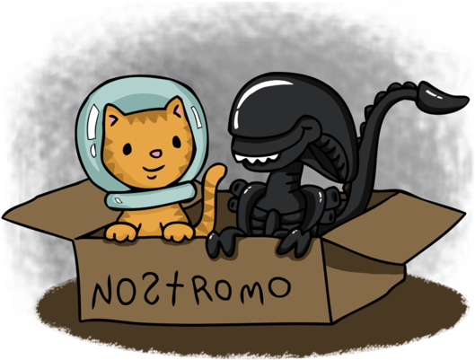 Teeshirt Design By - Xenomorph Alien Cat (630x630), Png Download