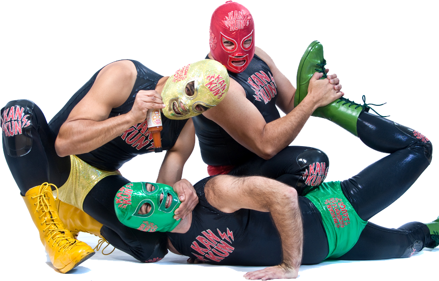 Wrestlers - Mexican Wrestling Transparent (861x576), Png Download