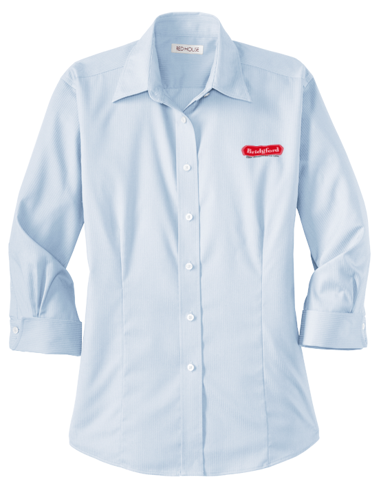 Red House® Ladies 3/4 Sleeve Dobby Non Iron Button - Dress Shirt (700x700), Png Download