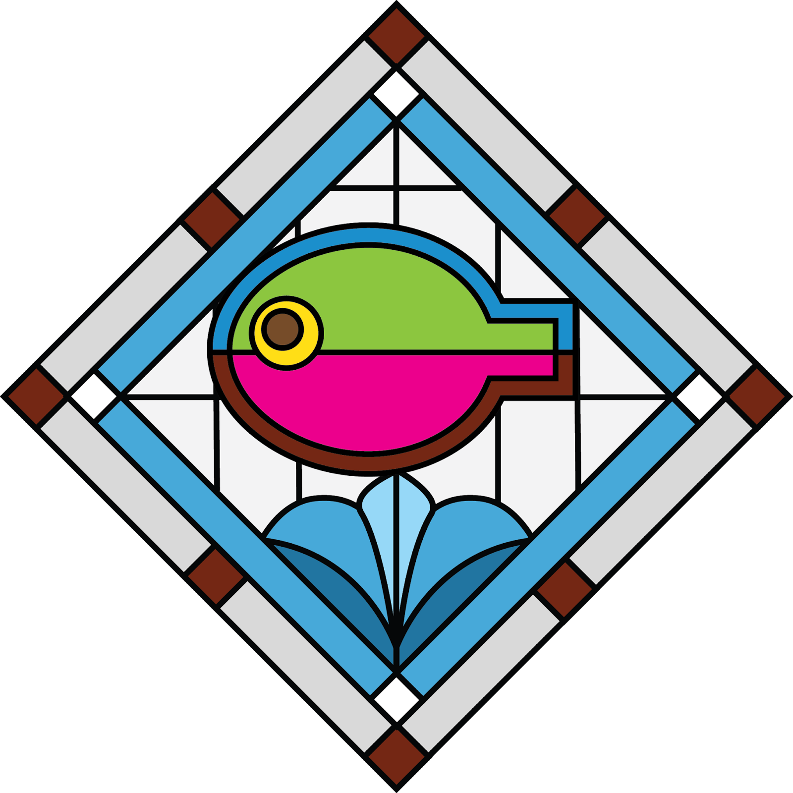 Do My Own Stained Glass Pieces Which I Want To Feature - Bedroom (1600x1600), Png Download