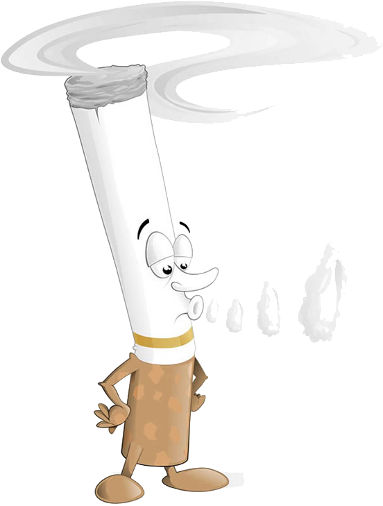Cigarette Cartoon Royalty - Cigarette (600x774), Png Download