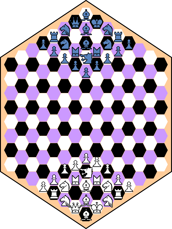 Array - Tablero De Ajedrez Hexagonal (579x771), Png Download