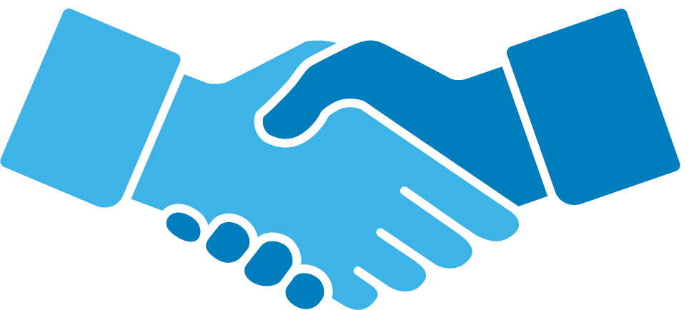 Automotive Services From Team Si, Your Partner In Automotive - Shake Hands Blue Icon (964x434), Png Download