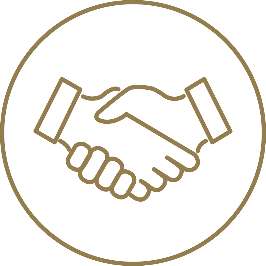 Get Your Free Guide To Building A New Home - Handshake Line Icon (892x892), Png Download