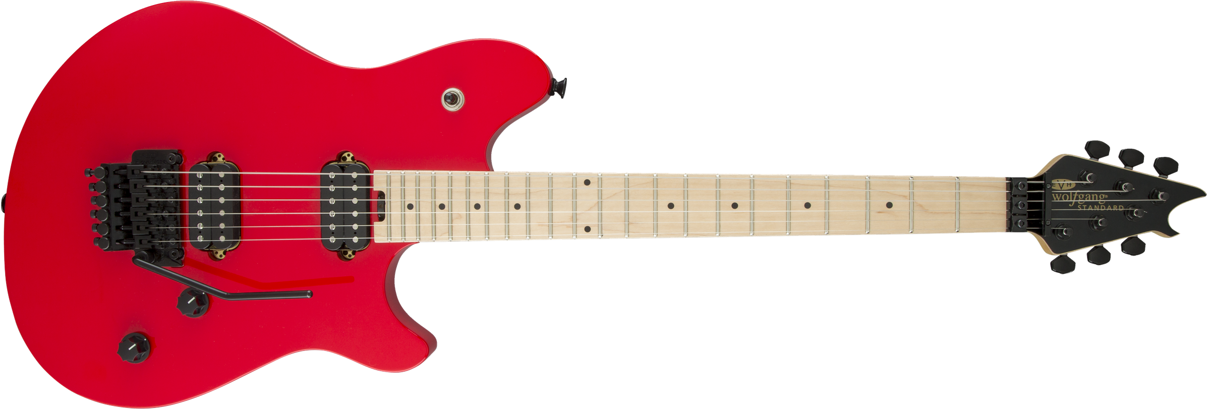 Evh® Wolfgang® Wg Standard, Maple Fingerboard, Ferrari - Evh Wolfgang Standard Red (2400x819), Png Download