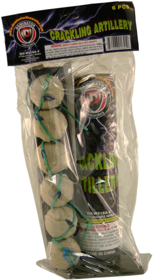 Crackling Artillery Shell 6 Pack - Drink (579x1000), Png Download