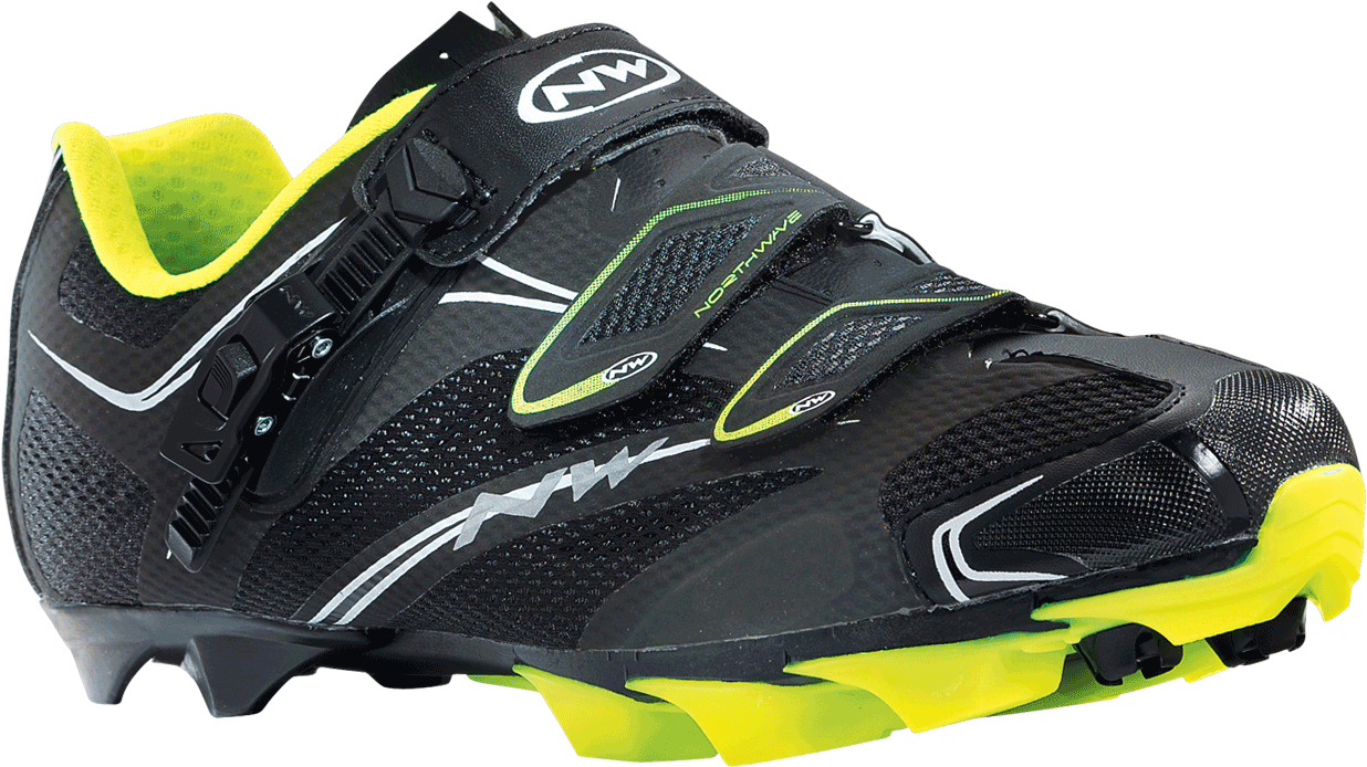 Northwave 2015 Scorpius Srs Mtb Shoe Shoes V=1530723845 - Northwave Scorpius Srs Mtb Shoe | Black/yellow - 37 (1920x1323), Png Download