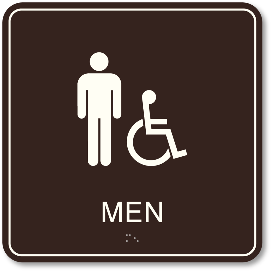 Restroom Men Isa - Men's Restroom Sign (1024x1024), Png Download