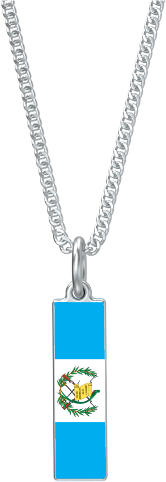 Guatemala Drop Pendant In Silver - Necklace (1024x1024), Png Download