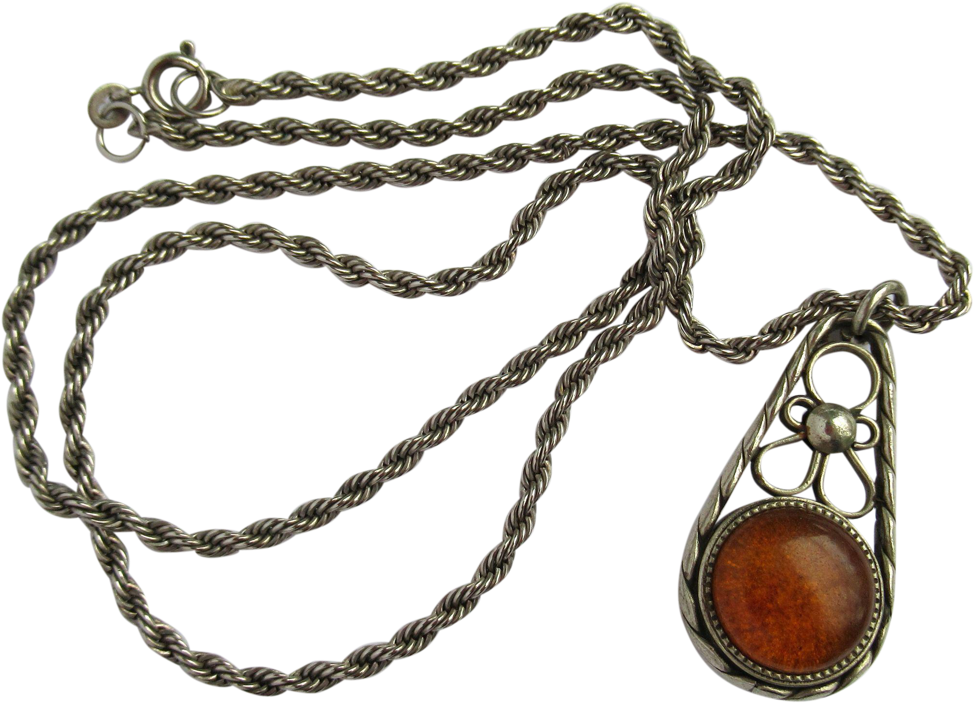Vintage Baltic Amber Pendant With Decorative Design - Pendant (2008x2008), Png Download
