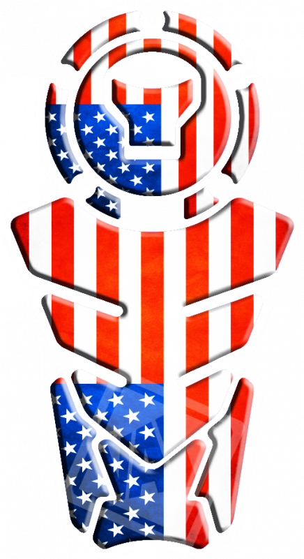Protetor De Tanque Nova Twister/titan/bros 160 Bandeira - Bros 160 Com Plotada Dos Estados Unidos (800x800), Png Download