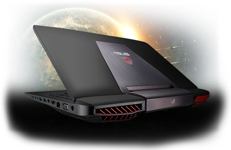 Asus Rog G751jy - Asus Rog G751jl Ds71 17.3″ Notebook - Core I7 4720hq (801x521), Png Download